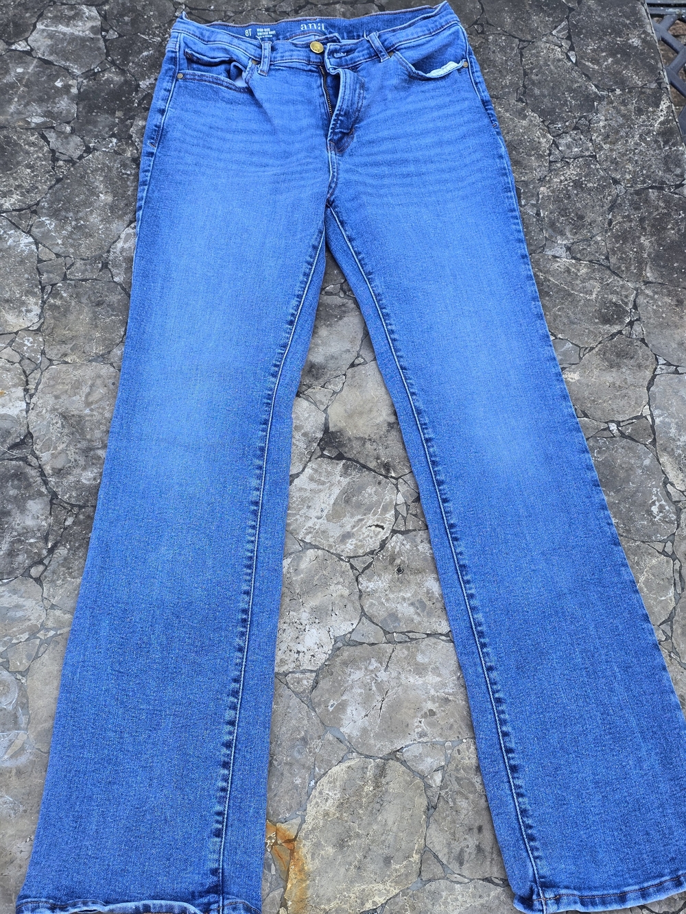 a.n.a Bright Blue Bootcut Jeans 8T